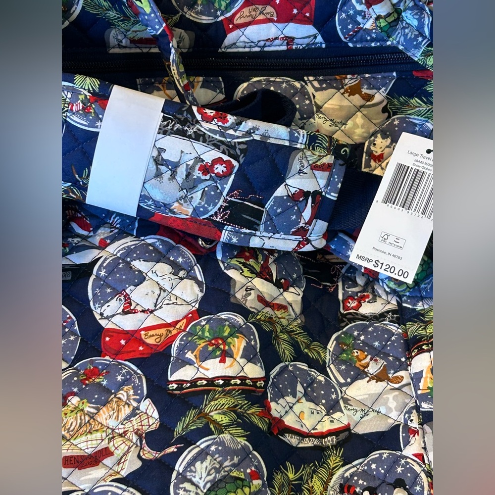 Vera Bradley Quilted Snow Globe Tote